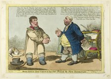 John Bull's First Visit to his Old Friend the New Secretary, published March 3, 1806. Creator: Charles Williams.