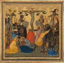 Scenes from the Passion of Christ: The Crucifixion [middle panel], 1380s. Creator: Andrea Vanni.
