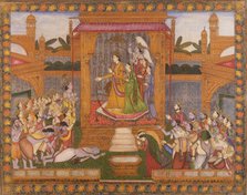 The Heavenly Audience of Shiva and Parvati (image 1 of 3), between c1830 and c1850. Creator: Unknown.