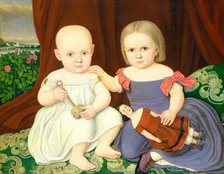 The Herbert Children, 1857. Creator: Lambert Sachs.