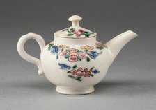 Miniature Teapot, Staffordshire, 1760/69. Creator: Staffordshire Potteries.
