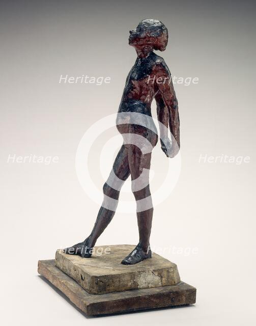 Study in the Nude of Little Dancer Aged Fourteen (Nude Little Dancer), c. 1878-1881. Creator: Edgar Degas.