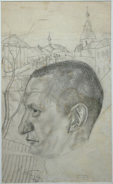 Portrait of Alexander Kerensky (1881-1970), 1924. Artist: Grigoriev, Boris Dmitryevich (1886-1939)