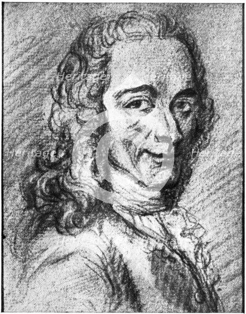 Voltaire, French Enlightenment writer, essayist, deist and philosopher, 18th century. Artist: Unknown
