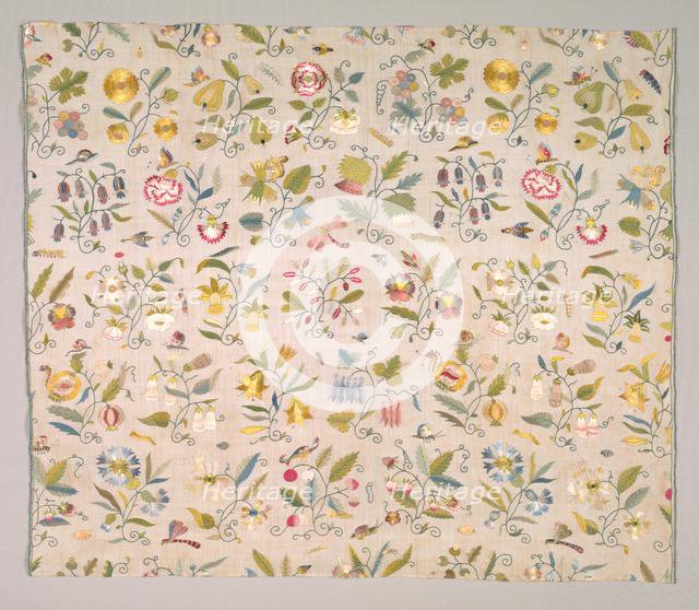 Floral Embroidery, early 1600s. Creator: Unknown.