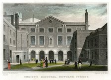 Christ's Hospital School, Newgate Street, City of London, 1831.Artist: W Wallis