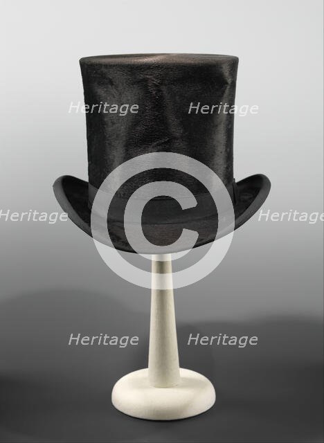Top hat, British, ca. 1875. Creator: Melton.
