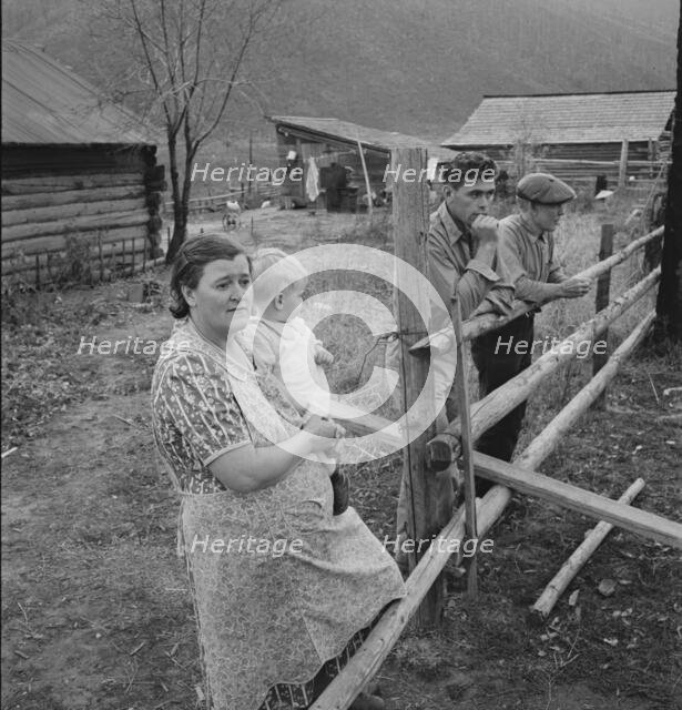 Farm family in the cut-over land, Priest River Valley, Bonner County, Idaho, 1939. Creator: Dorothea Lange.