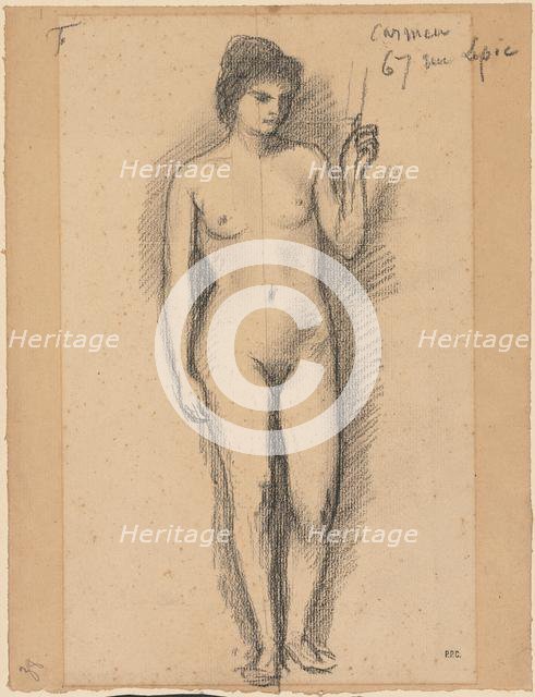 Carmen, last half 1800s. Creator: Pierre Puvis de Chavannes (French, 1824-1898).