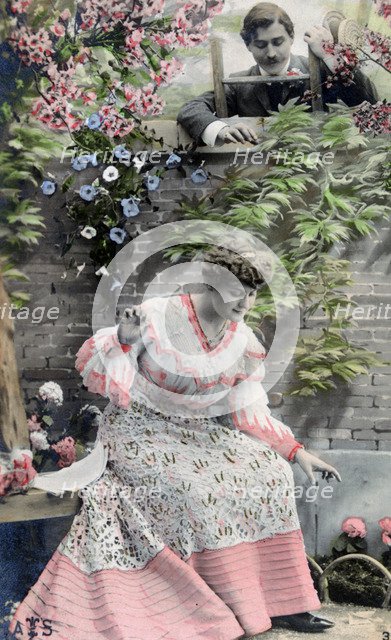 Vintage French postcard, c1900. Artist: Unknown