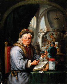 An alchemist in his laboratory, c1680s. Creator: Teniers, David, 1610-1690 (After).