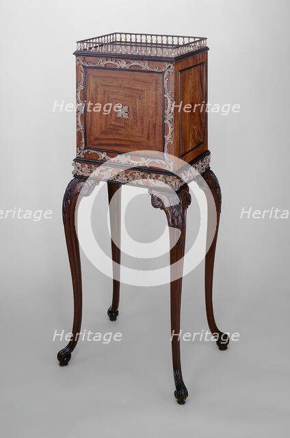 Cabinet on Stand, England, c. 1760. Creator: William Vile.