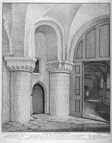 Interior view of the Church of St Bartholomew-the-Great, Smithfield, City of London, 1811. Artist: John Thomas Smith