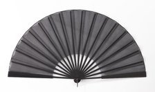 Mourning fan, American, 1887-89. Creator: Unknown.