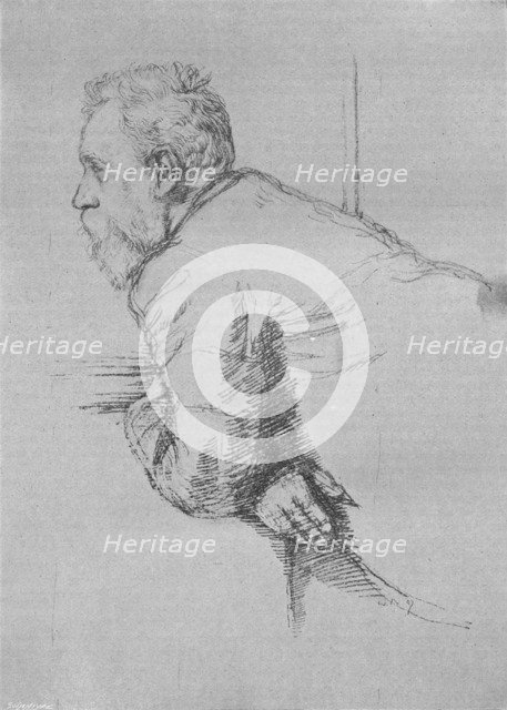 'William Ernest Henley', 1897, (1903). Artist: William Rothenstein.