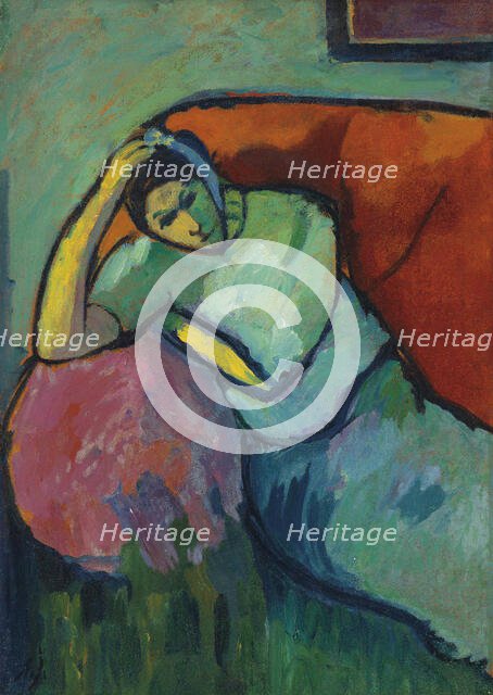 Seated woman, c1909. Creator: Javlensky, Alexei, von (1864-1941).