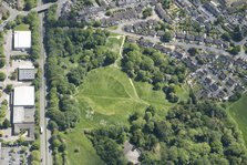 The Bull Ring, a Roman amphitheatre earthwork in Cirencester, Gloucestershire, 2023. Creator: Robyn Andrews.