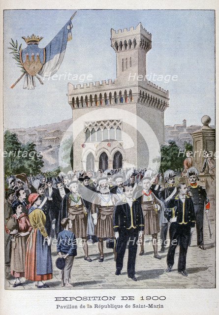 The San Marino pavilion at the Universal Exhibition of 1900, Paris, 1900. Artist: Unknown