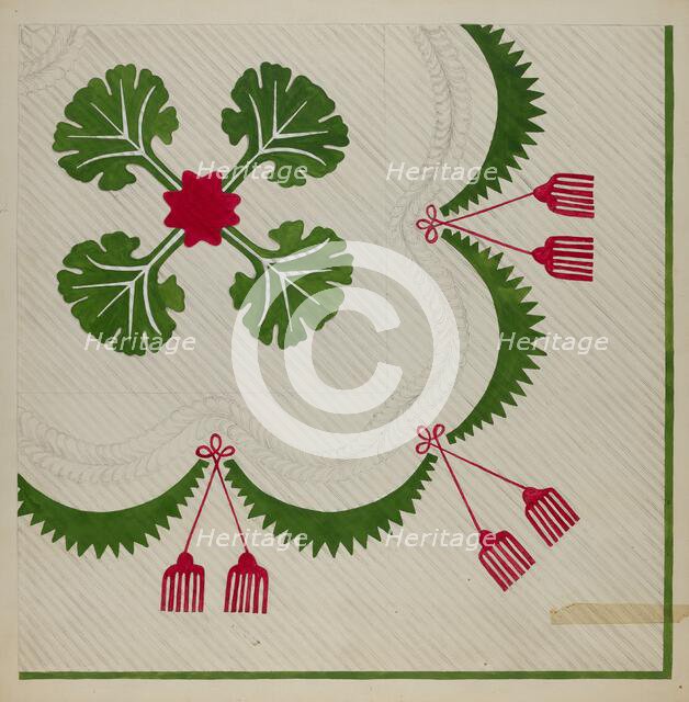 Quilt, c. 1936. Creator: Katherine Hastings.