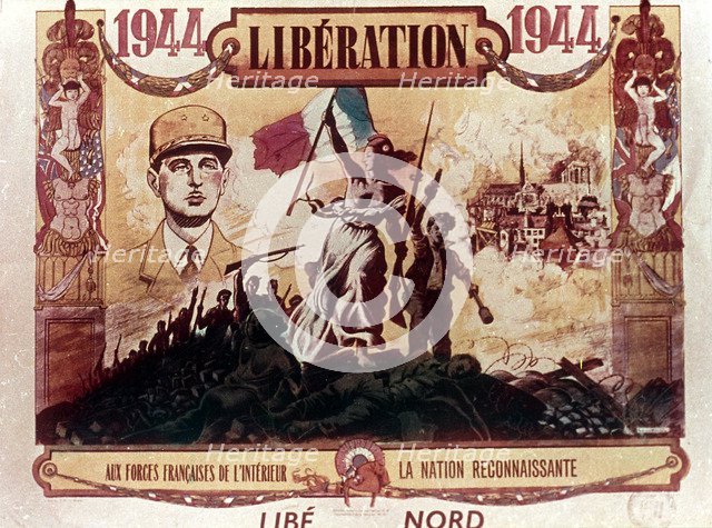 World War 2: Liberation of France, 1944. Artist: Unknown