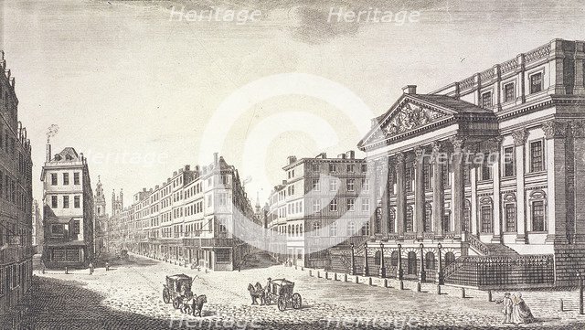 Mansion House (exterior), London, c1751. Artist: Anon