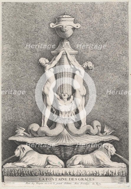 The Fountain of the Graces, 1737. Creator: Gabriel Huquier.