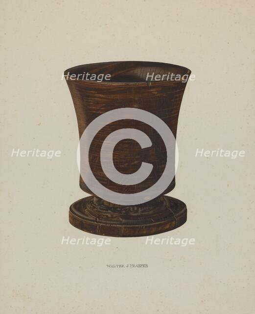 Mortar, c. 1940. Creator: Walter Praefke.