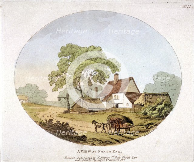 General view of Hampstead, London, 1794. Artist: Francis Jukes