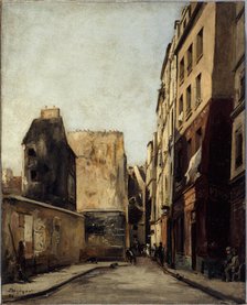 Rue Saint-Julien-le-Pauvre, in 1886. Creator: Emmanuel Lansyer.