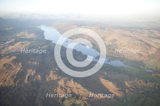 Coniston Water, from the south-west, Cumbria, 2015. Creator: Historic England.