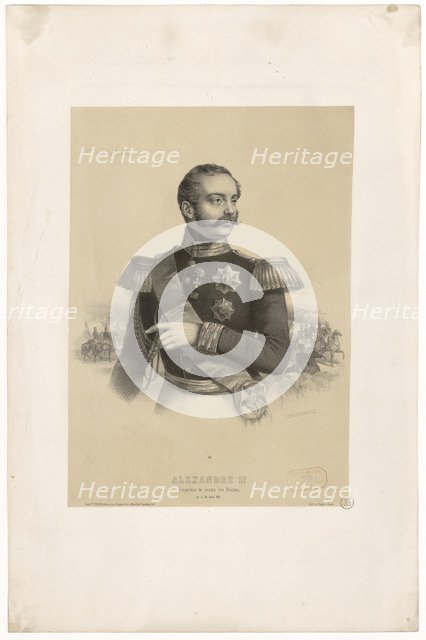 Emperor Alexander II (1818-1881), 1855.