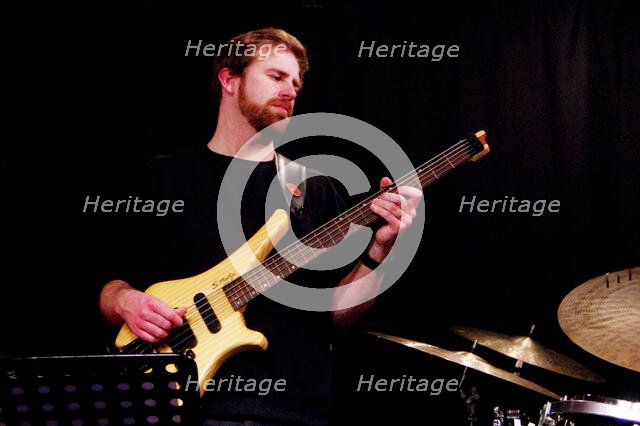 George Baldwin, Ray Russell Quintet, Verdict Jazz Club, Brighton, East Sussex, 18 Mar 2023. Creator: Brian O'Connor.