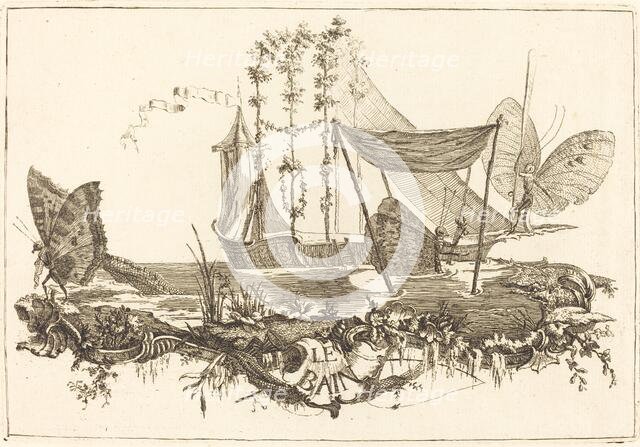 Le Bain, in or after 1756. Creator: Charles-Germain de Saint-Aubin.