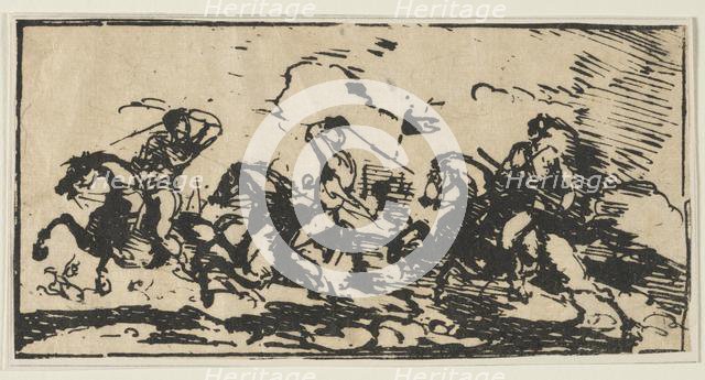 Cavalry Battle, c. 1803. Creator: Anonymous.