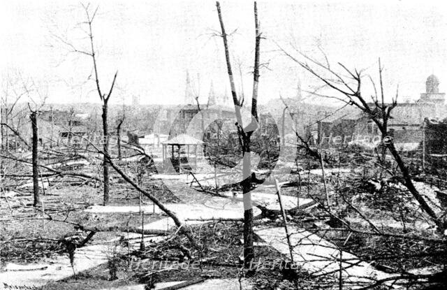 The Cyclone at Louisville, Kentucky, United States: Baxter Park, 1890. Creator: Unknown.