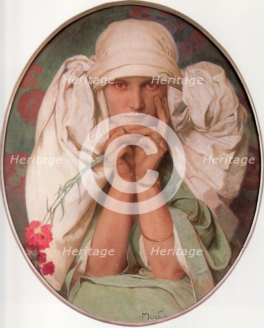 Jaroslava, 1920. Artist: Mucha, Alfons Marie (1860-1939)