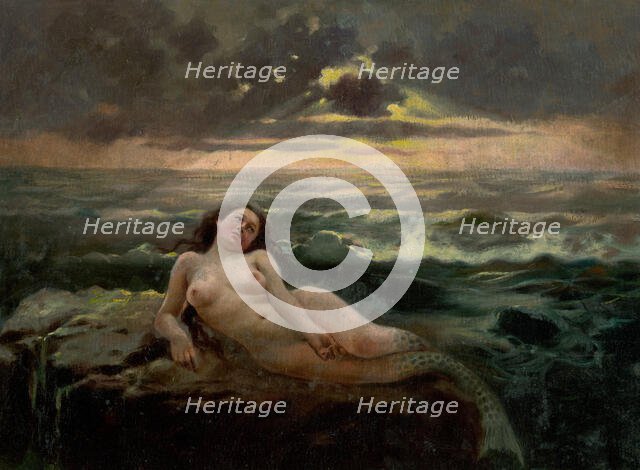 Sea Waves, around 1901. Creator: Gustav Mally.