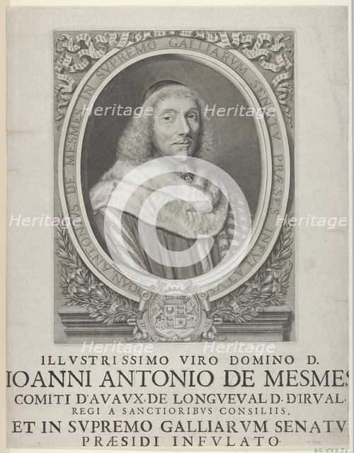 Jean-Antoine de Mesmes, 1658. Creator: Robert Nanteuil.
