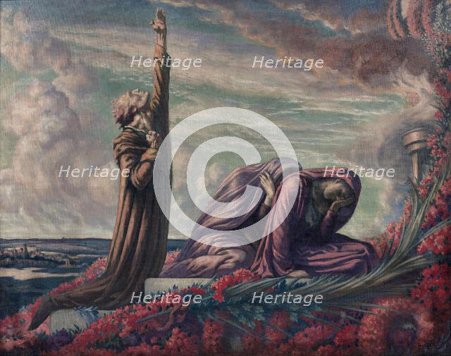 On the grave of the martyrs, 1941-1942.