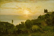 Lake Albano, Sunset, c. 1874. Creator: George Inness.