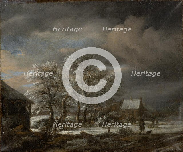 Winter Landscape with Snow-covered Trees, c1670-1680. Creator: Jacob van Ruisdael.