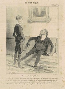 Macaire Hértier-Philantrope, 19th century. Creator: Honore Daumier.