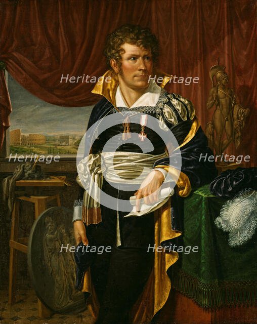 Portrait of the Sculptor Bertel Thorvaldsen, 1811. Creator: Jacob Munch.