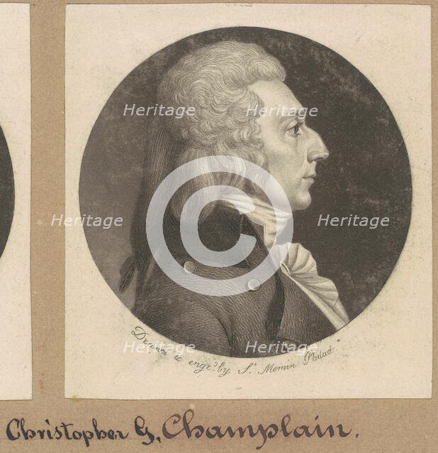 Christopher Grant Champlin, 1800. Creator: Charles Balthazar Julien Févret de Saint-Mémin.