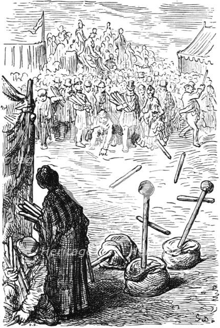 'Three Sticks a Penny', 1872.  Creator: Gustave Doré.