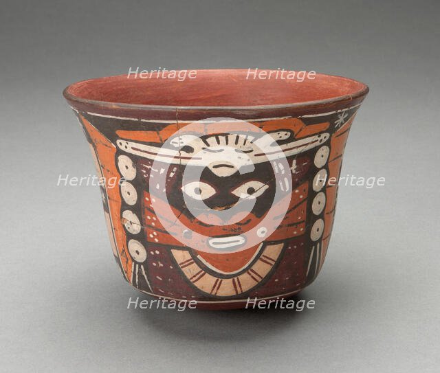 Bowl Depicting Costumed Ritual Performer, 180 B.C./A.D. 500. Creator: Unknown.