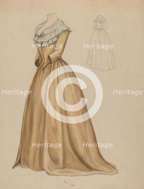 Dress, c. 1936. Creator: Jean Peszel.