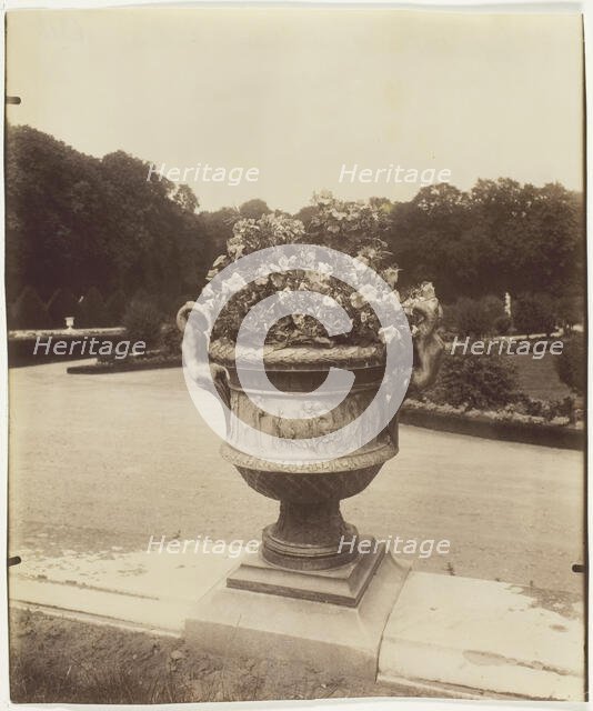 Versailles, Vase par Ballin, 1902. Creator: Eugene Atget.
