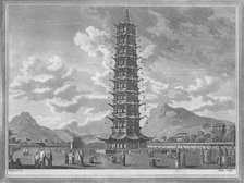 'The Porcelain Pagoda, At Nankin in China', 1793. Artist: William Angus.