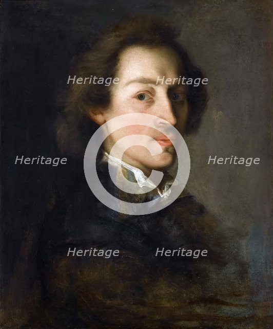 Portrait of Frédéric Chopin. Artist: Scheffer, Ary (1795-1858)